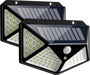 Projektör 100 Ledli Işık Sensörlü Güneş Enerjili Solar Lamba