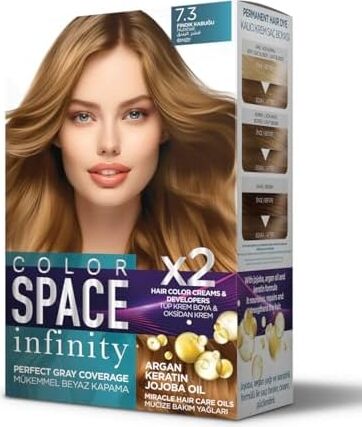 Space Infınıty Set Saç Boyası 7.3 Fındık Kabuğu