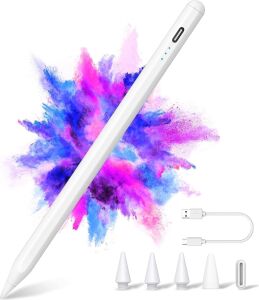Xıron iPad 2018-2024 Için Stylus Kalem, Hızlı Şarj/avuç Içi Reddetme/eğme Işlevi, iPad Pro 11''/12.9''/13'' 2024 M4, iPad 10. Nesil/9. Nesil-6. Nesil, Air 5/4/3. Nesil/11''& 13'' M2, Mini 6/5. Nesil.