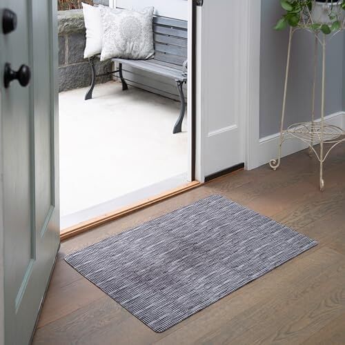 Sohome Ultra Ince Iç Mekan Kapı Paspası Mutfak Paspası, Düşük Profilli Lekeye Dayanıklı Kaymaz Tasarım, Makinede Yıkanabilir, 24'' x 35'', Gri