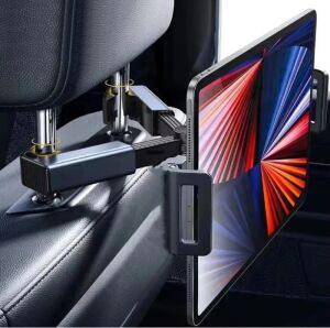 Araç Koltuk Arkası Tablet Tutucu, Telefon Tutucu, Tablet/telefon Tutucu, 360° iPad Pro 12.9 Mini Air, Galaxy Tab A A7 S7, Switch, Surface, 4,7-12,9 Inch ile Uyumlu