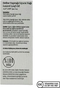 Defne Yaprağı Uçucu YAĞI,%100 Saf ve Doğal, 10 ml