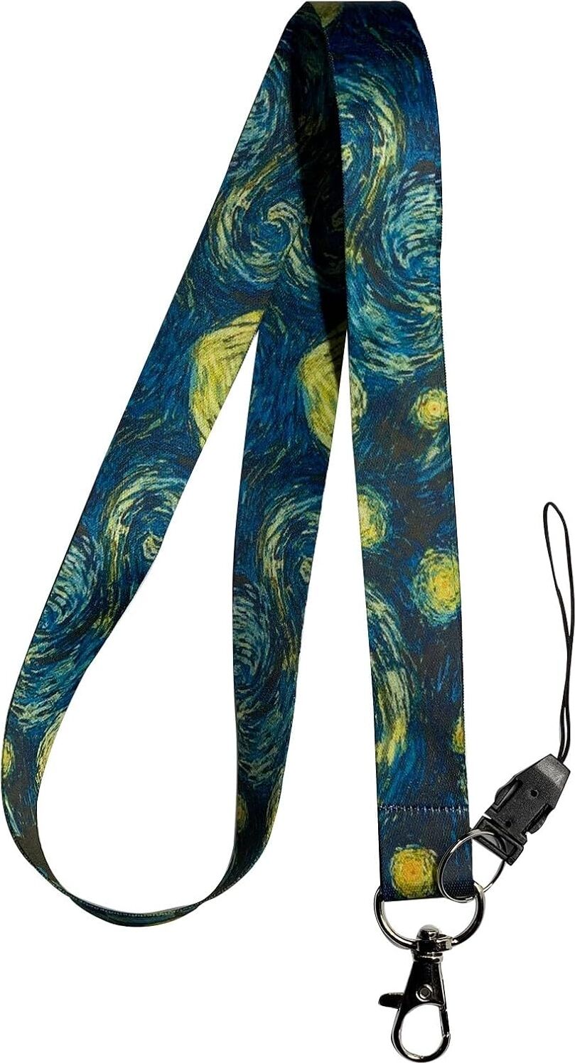 Van Gogh Yıldızlı Geceler Boyun Ipi ve Telefon Askısı