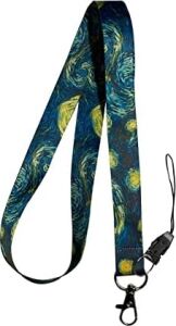 Van Gogh Yıldızlı Geceler Boyun Ipi ve Telefon Askısı