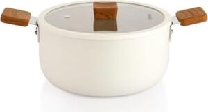 Ceramoni Seramik Derin Tencere 24 Cm-Krem