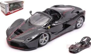 Burago BU26022BK Ferrari La Ferrari Aperta Black 1: 24 Modellino Döküm Model