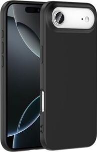 iPhone 17 Air Ile Uyumlu Kılıf Z-Mara Lansman Vieri Tam Koruma Arka Kapak Kamera Koruma Çıkıntılı Pürüzsüz Yüzey Siyah