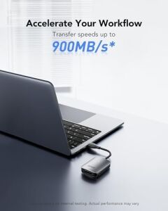 RW515 Cfexpress Tip A Kart Okuyucu, 900 Mb/s'ye Kadar, Cfe Tip A Kart Için USB 3.2 Gen 2 Bellek Kartı Okuyucu, Usb-C Kablosu/usb-C - Usb-A Adaptörü Dahil Cf Kart Okuyucu (LRW515U-RNHNG)
