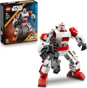 Klon Şok Trooper Robotu 75448-6 Yaş ve Üzeri Kız ve Erkek Çocuklar Için Duruşu Ayarlanabilir Minifigür Içeren Yaratıcı Oyuncak Yapım Seti, Çocuklar Için Hediye Fikri (151 Parça)