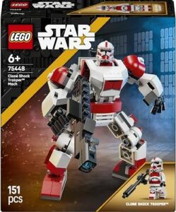 Klon Şok Trooper Robotu 75448-6 Yaş ve Üzeri Kız ve Erkek Çocuklar Için Duruşu Ayarlanabilir Minifigür Içeren Yaratıcı Oyuncak Yapım Seti, Çocuklar Için Hediye Fikri (151 Parça)