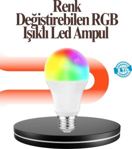 Renk Değiştiren Rgb LED Ampul 16 Renk Uzaktan Kumandalı 2025 Model