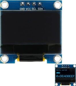 OLED 0.96 Inç 128X64 Piksel Ekran Modülü - Mavi