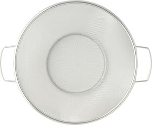 Metal Süzgeç, Paslanmaz Çelik, Çok Amaçlı ve Dayanıklı Tasarım, Ergonomik Saplı, Makarna, Sebze ve Meyve Için Ideal, Kolay Temizlik, Mutfak Için Şık ve Pratik (22 Cm)