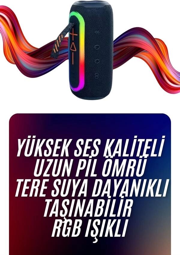 Bluetooth Hoparlör Uzun Pil Ömrü Taşınabilir Yüksek Ses Kaliteli