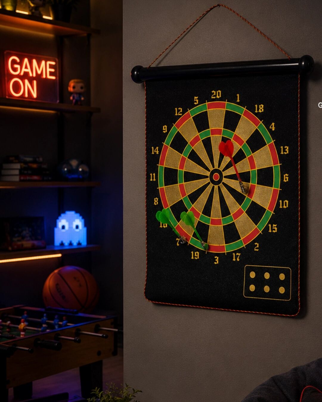 Çocuk ve Yetişkin Için Manyetik Dart Tahtası Katlanabilir Tasarım