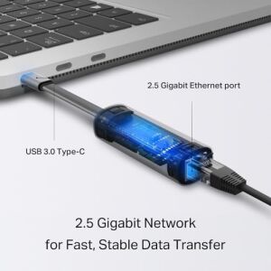 UE302C, USB Type-C Den 2.5 Gigabit Ethernet Adaptörü