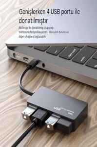USB Type C Hub 4 Port 3.0 USB Çoklayıcı Type-C USB 3.0 Çoklayıcı
