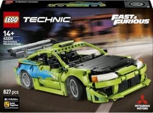 Fast And Furious Mitsubishi Eclipse Araba 42229-14 Yaş ve Üzeri Çocuklar Için Özel Boya Tasarımı ve Bagajda 2 Nos Tüpü Içeren Yaratıcı Oyuncak Yapım Seti, Hediye Fikri (827 Parça)