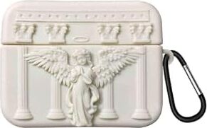 Caseonn Kılıf Antik Melek Bej Bej Apple Airpods Pro ile Uyumlu