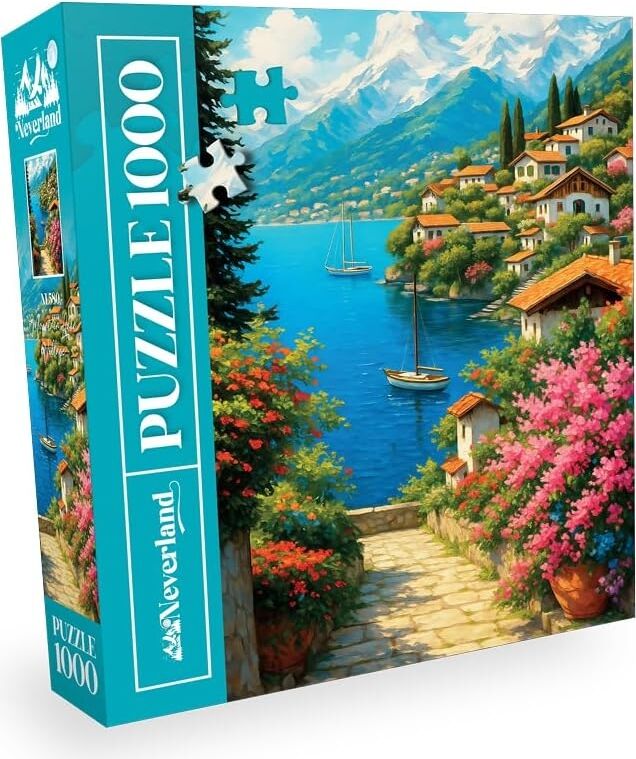 1000 Parça - Mountaın Lake Vıllage (Dağ Gölü Kasabası)