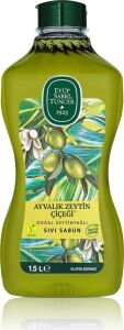 Doğal Zeytinyağlı Sıvı Sabun Ayvalık Zeytin Çiçeği 1,5 L Pet Şişe 1 Paket