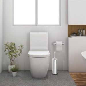 Metal Wc Fırçası, Krom Tuvalet Temizleme Fırçası, Paslanmaz Çelik Saplı, Dayanıklı ve Hijyenik Banyo Aksesuarı