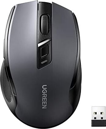Dizüstü Bilgisayar Kablosuz Fare Ergonomik Sessiz Tıklama USB Fare, Hassas Takip Bilgisayar Faresi, Gecikmesiz Duyarlı 18 Aylık Pil Ömrü, 4000 Dpı Ayarlanabilir