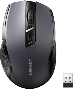 Dizüstü Bilgisayar Kablosuz Fare Ergonomik Sessiz Tıklama USB Fare, Hassas Takip Bilgisayar Faresi, Gecikmesiz Duyarlı 18 Aylık Pil Ömrü, 4000 Dpı Ayarlanabilir