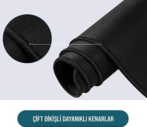 Pro - 10 Farklı Model Dikişli Kenar 90X40 cm Oyuncu Gaming Mouse Pad (Dragon Knot, 90X40 Cm)