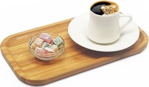 Bambu Lüx Dikdörtgen Servis 25 * 14CM, Sunumluk & Çerezlik Sunum Tabağı