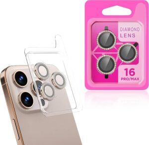 Zore Ile Uyumlu 16 Pro 16 Pro Max Cl-06 Kamera Lens Koruyucu Titanyum