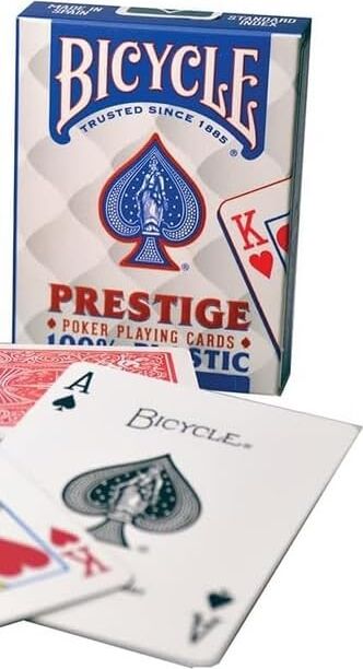 Prestige Rider Back 100% Plastik Standard Endeks Oyun Kağıdı Destesi