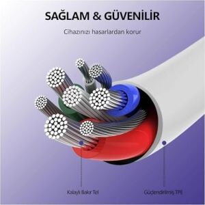 Npo Hızlı Şarj ve Data Kablosu (Type-C To Type-C, 60W, 20CM)