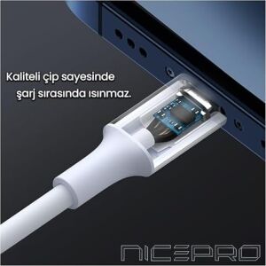 Npo Hızlı Şarj ve Data Kablosu (Type-C To Type-C, 60W, 20CM)
