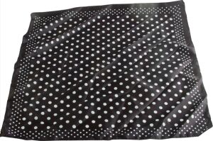 Benekli Zr Saten Fular 50*50 cm