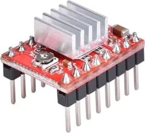Soğutuculu A4988 Step Motor Sürücü 5 Modlu Korumalı Orijinal