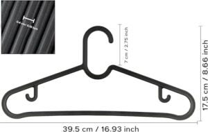 Jouis Askı Dolap Içi Elbise Askısı,pantolon,gömlek,ceket,etek Askısı,gardrop Için Slim Plastik Askı (20 Adet)