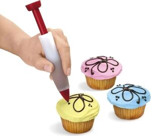 Tinky Winky Pasta Dekor Kalemi 16 cm Pasta Süsleme Muffin Cupcake Dekor Yazı Çikolata Latte Kalem