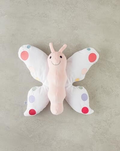 Butterfly Bebe Dekoratif Kırlent 40 cm Beyaz