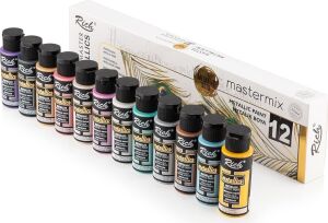 Rich Mastermix Akrilik Boya 60 cc 12 Li Metalik Renkler