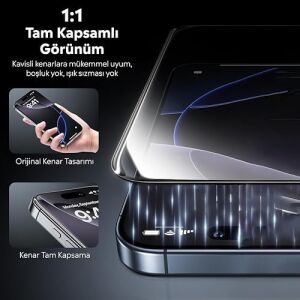 Apple Iphone 11 Için Tasarlanmış Uçtan Kenara Kapsama Tam Koruma Dayanıklı Temperli Cam