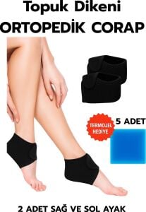 2li Topuk Dikeni Silikon Tabanlı Ortopedik Çorap Ağrı Azaltıcı Çatlak Nasır Ayak Destek Çorapları