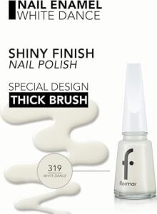 Klasik Parlak Bitişli Yüksek Pigmentli Oje - Nail Enamel- 319 Whıte Dance New- 8682536035880