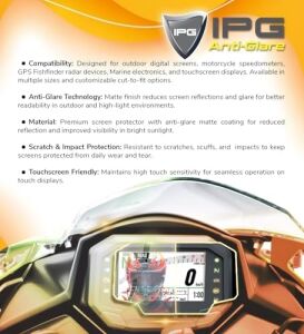 Vespa 2015-2024 Primavera 150 Gösterge Paneli Için Ipg Anti-Glare Parlama Önleyici Mat Ekran Koruyucu