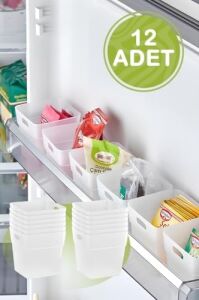 Mithra Life 12 Adet Buzdolabı Kapak Içi Düzenleyici ve Banyo Organizer MIT1104