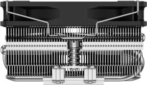 RC400-53MM Düşük Profil Cpu Hava Soğutucu, 4 Borulu (Aghp Teknolojisi), 90 mm Pwm Fan, 2700 Rpm, Amd Am4/am5 & Intel LGA1700/1851/1200/1151/1150 Uyumlu Siyah
