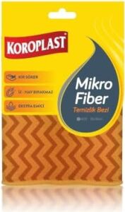 Mikrofiber Temizlik Bezi Tekli, Hızlı Kuruyan Uzun Ömürlü Mikrofiber Bez 30X30 Cm, Yüksek Emiş Gücü, Tüy ve Çizik Bırakmayan Toz Temizlik Bezi, Mutfak, Ofis, Ev ve Araç Temizliği Için Ideal