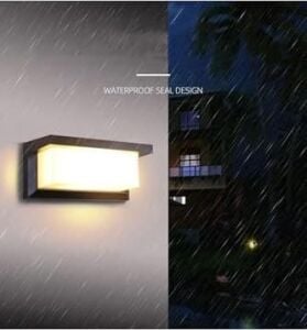 Bahçe Aydınlatması LED Işık 25CM E27 Duylu Zita Ultra Şapkalı Bahçe Duvar Aplik Su Geçirmez