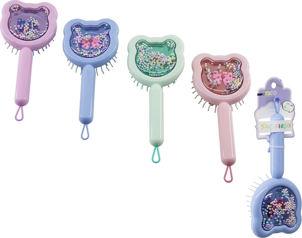 Çocuk Saç Tarağı - Sevimli Kedi Tasarımlı - Plastik