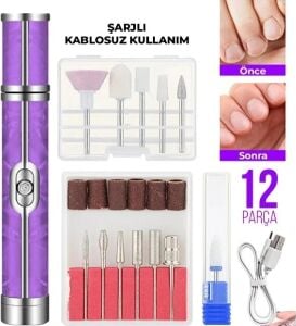 Şarjlı Manikür Pedikür Tırnak Bakım Seti